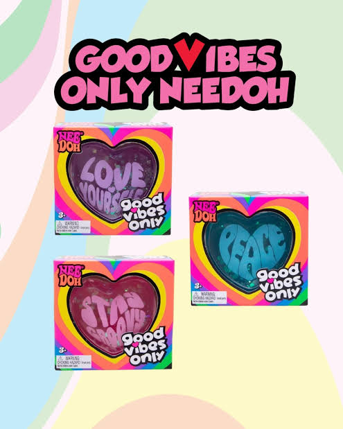 Good Vibes Heart Squishy –Random Colour