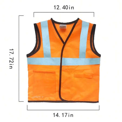 Kids Construction Worker Costume – Orange Set – source gallery 3