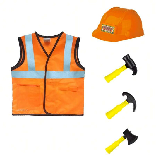 Kids Construction Worker Costume – Orange Set – source gallery 1