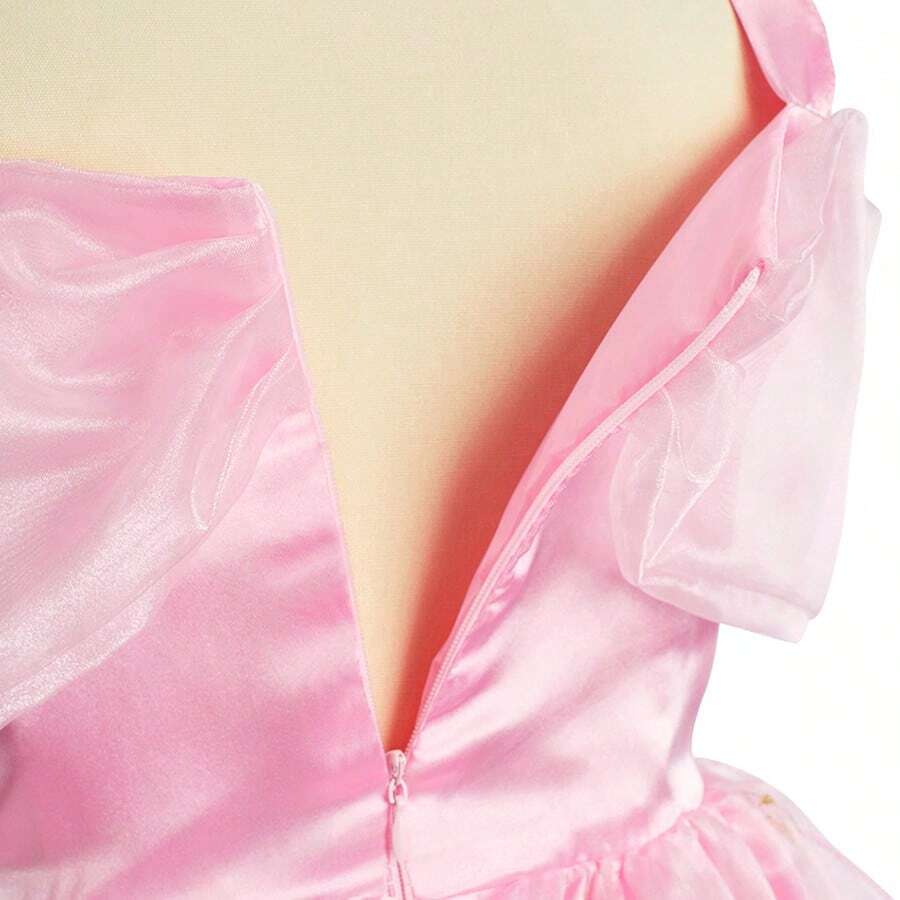 Pink Floral Princess Costume – 5-Piece Set – source gallery 9
