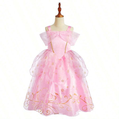Pink Floral Princess Costume – 5-Piece Set – source gallery 2