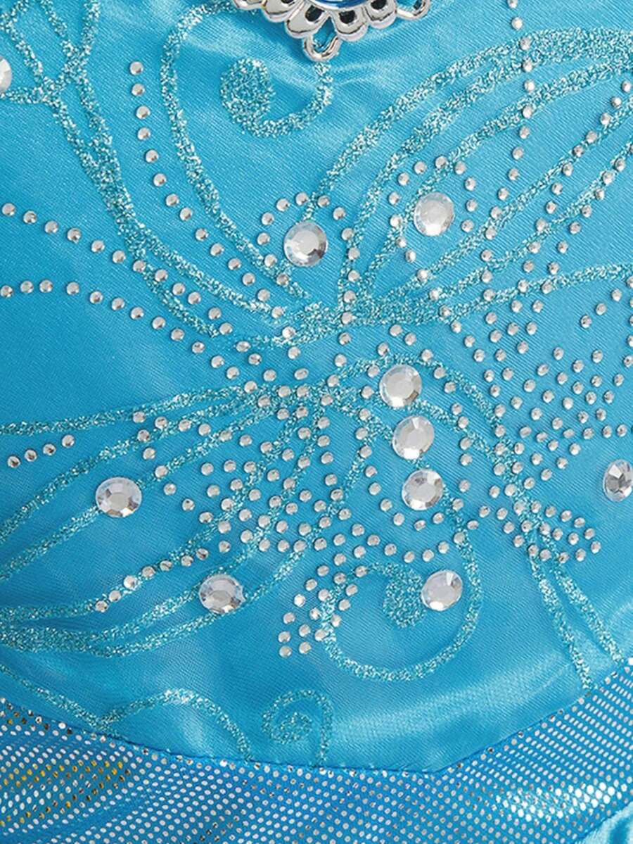 Blue Long-Sleeve Princess Costume Set – source gallery 5