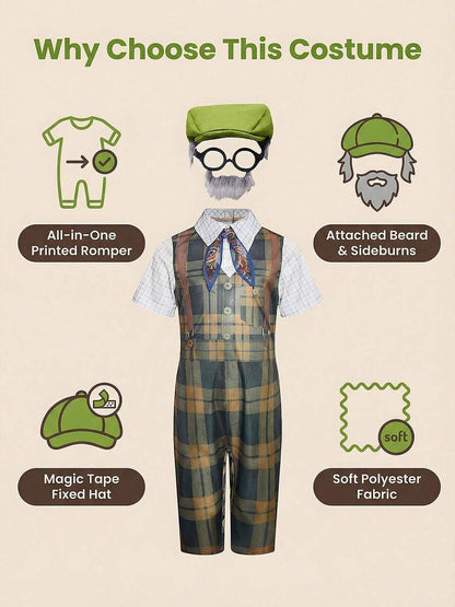 Kids Grandpa Costume Set – Plaid Outfit – source gallery 4