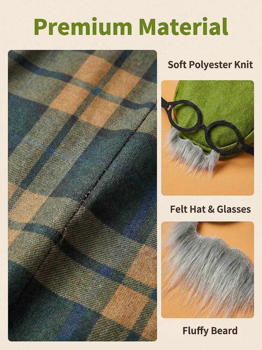 Kids Grandpa Costume Set – Plaid Outfit – source gallery 7