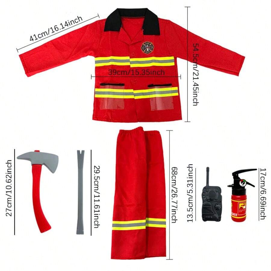 B.B.STUDY Firefighter Costume – 7-Piece Set – source gallery 8