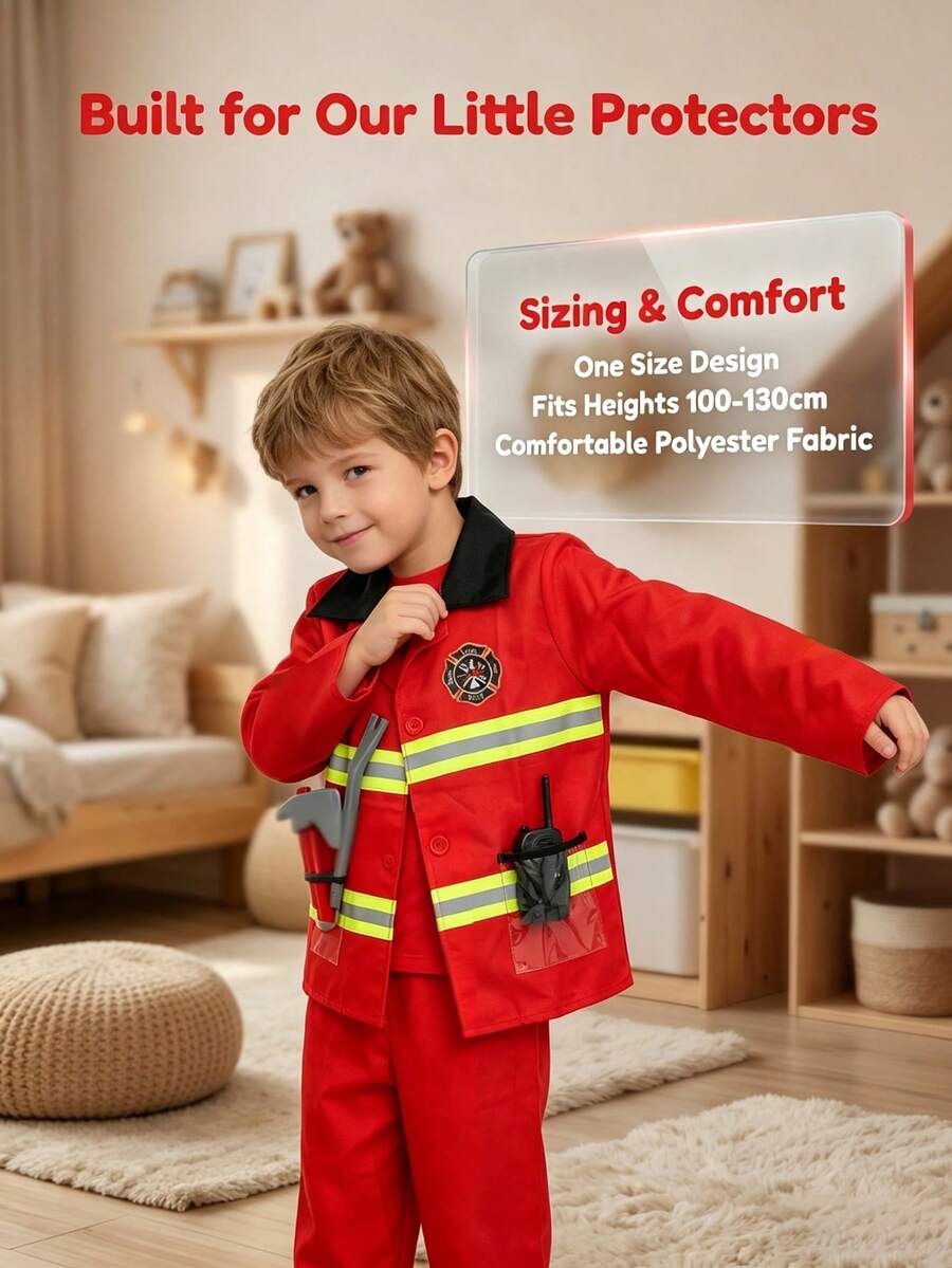 B.B.STUDY Firefighter Costume – 7-Piece Set – source gallery 5