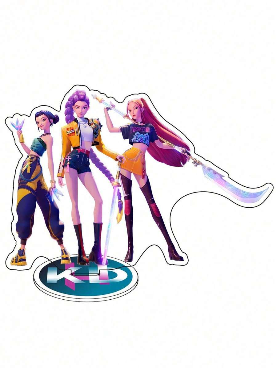 K-Pop Demon Hunters acrylic stand with Rumi, Mira and Zoey