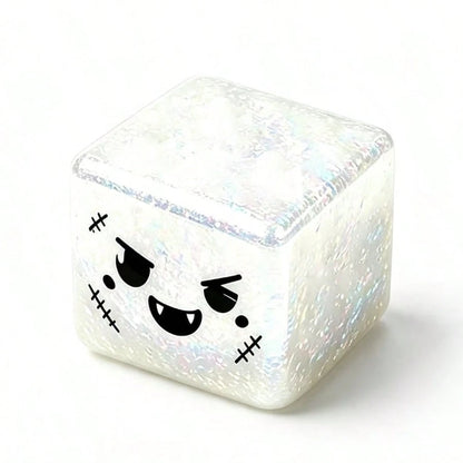 White Halloween squishy cube