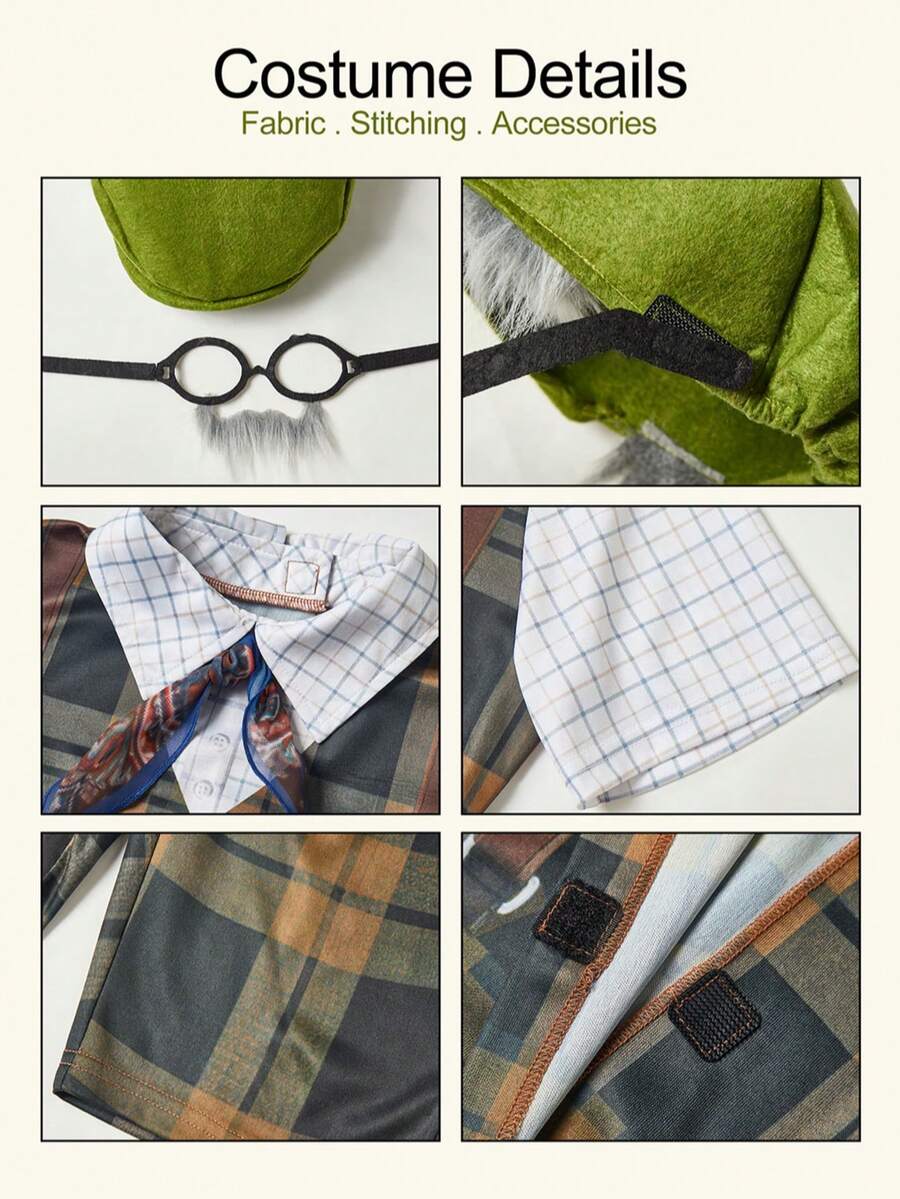 Kids Grandpa Costume Set – Plaid Outfit – source gallery 5