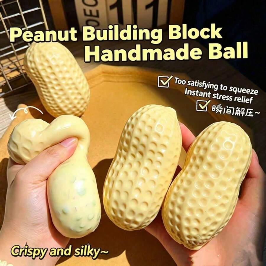 Crunchy Peanut Squeeze Toy – Block-Filled Style – source gallery 6