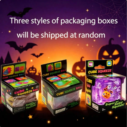 Halloween cube squishy packaging styles shipped at random