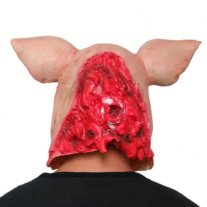 Scary Pig Head Latex Mask – view 4