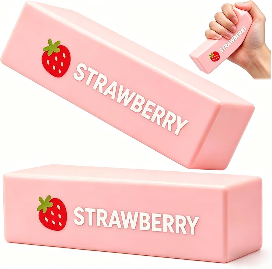 Pink Strawberry Butter Squishy – product image 3