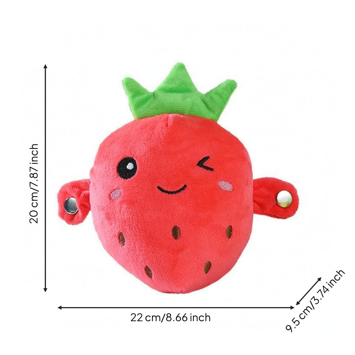 Interactive Strawberry Plush Toy – Touch Responsive