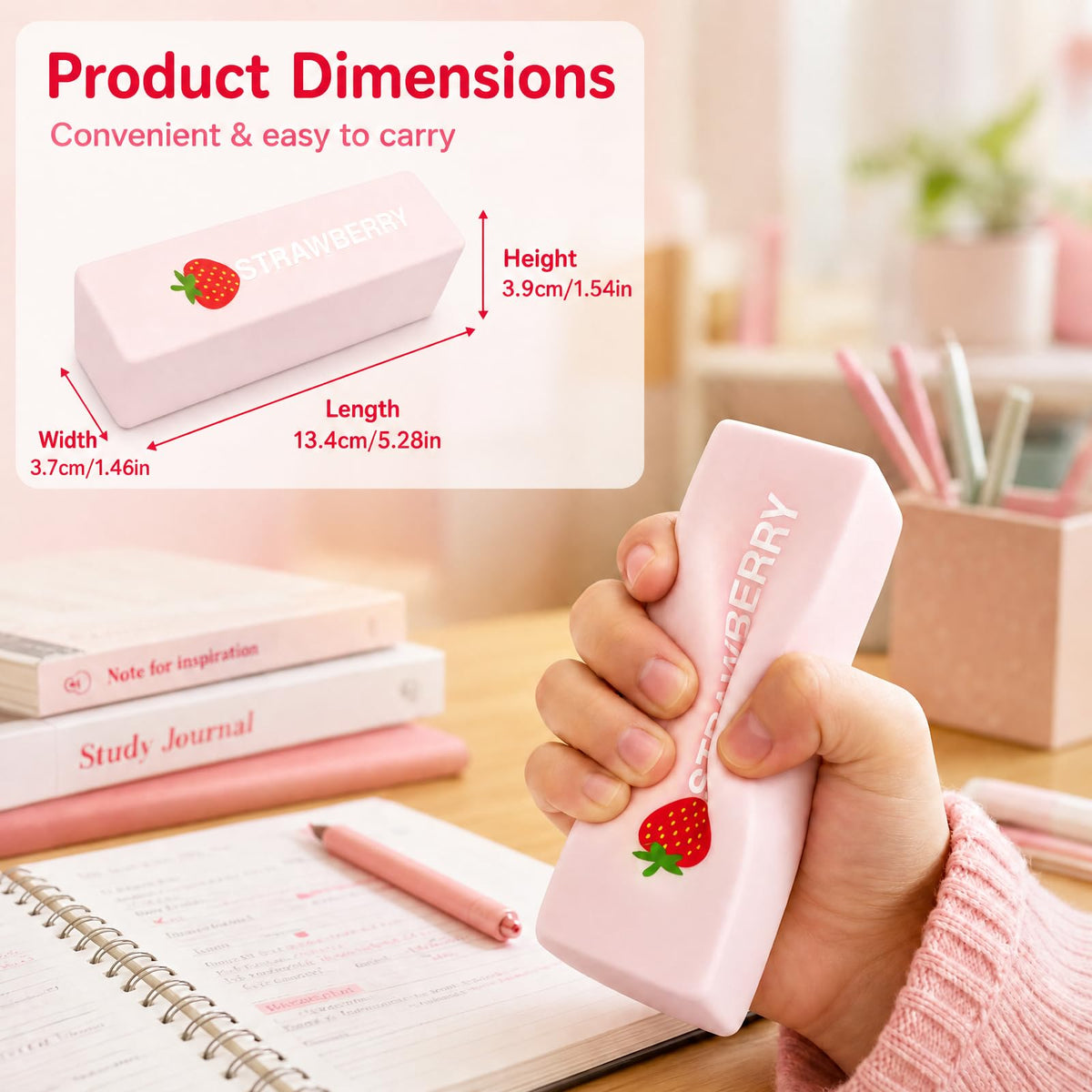 Pink Strawberry Butter Squishy – product image 5