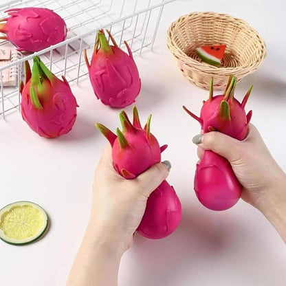 Realistic Dragon Fruit Slow-Rise Squishy – Stress Relief Fidget Toy