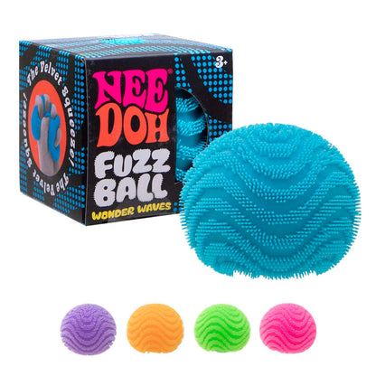 Schylling NeeDoh Fuzz Ball – Velvet Texture Sensory Toy