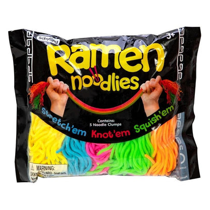 Schylling NeeDoh Ramen Noodle's - Sensory Squeeze Toy - Contains 5 Noodle Clumps