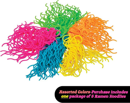 Schylling NeeDoh Ramen Noodle's - Sensory Squeeze Toy - Contains 5 Noodle Clumps