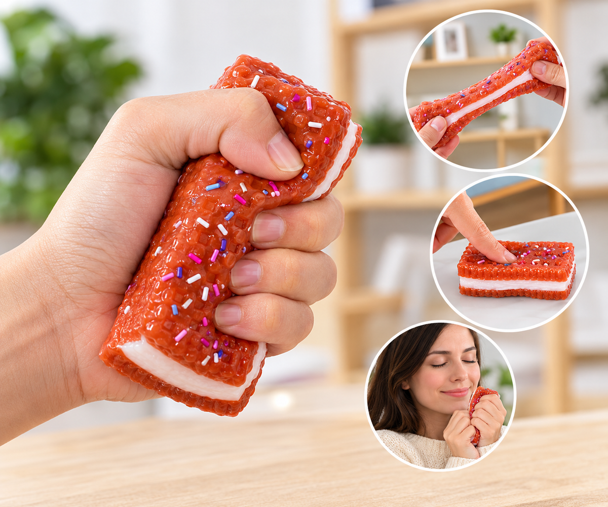 Cookie Shape Silicone Squishy Toys-Needoh