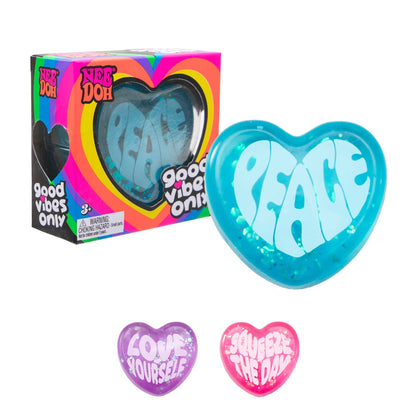 Good Vibes Heart Squishy –Random Colour