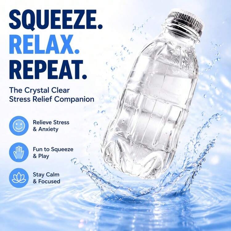 Transparent Water Bottle Squishy – product image 5