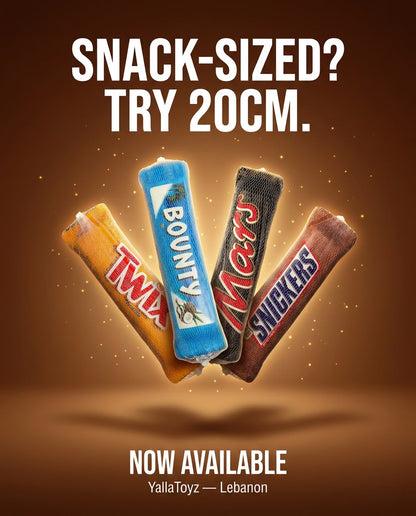 Chocolate Bar Squishy Toy 20cm – Mars, Snickers, Bounty & Twix – product image 2