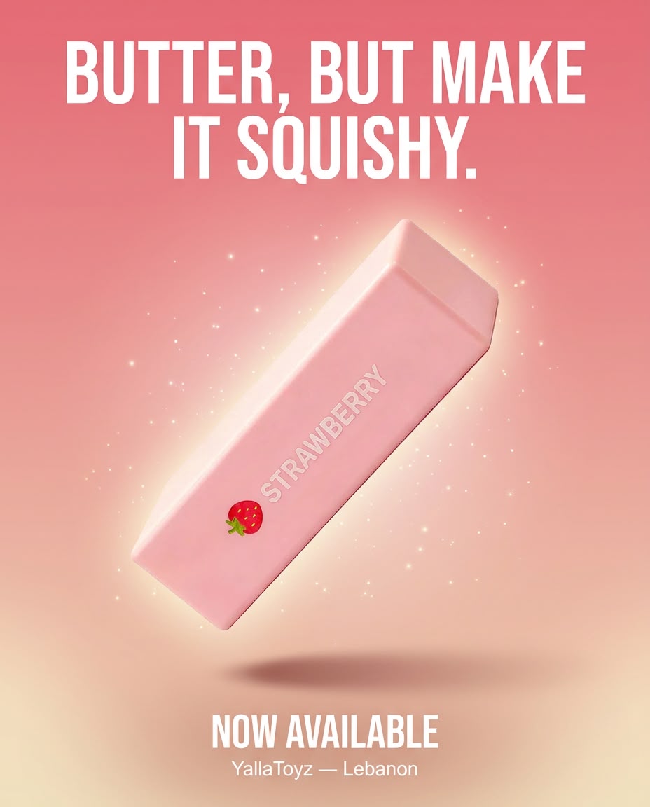 Pink Strawberry Butter Squishy – product image 2