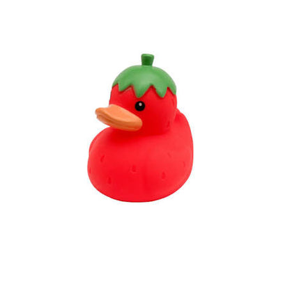 Strawberry  Duck Squishy Toy – Soft Slow-Rising Stress Relief Fidget