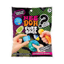 NeeDoh Fuzz Ball Mini Collectible – Sensory Squishy Surprise