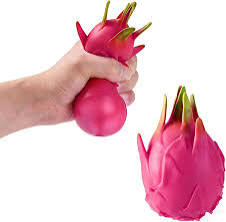 Realistic Dragon Fruit Slow-Rise Squishy – Stress Relief Fidget Toy