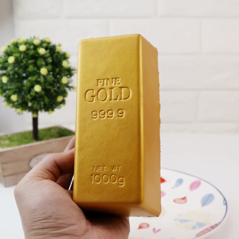 Simulation gold bar slow-rise squishy toy