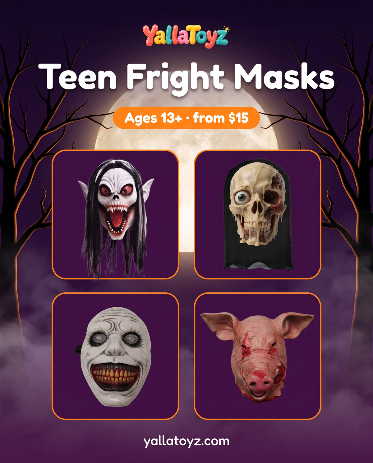 YallaToyz Halloween IG 05 – Teen Fright Masks