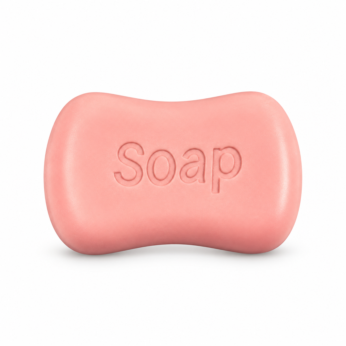 Soap Bar Squishy — Pink; isolated product on a plain background