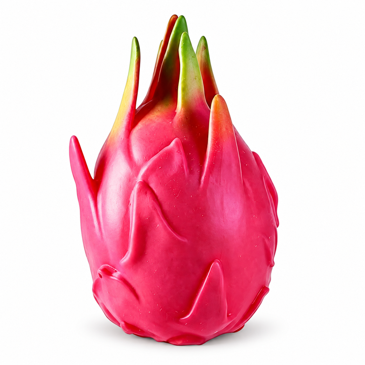 Realistic Dragon Fruit Slow-Rise Squishy – Stress Relief Fidget Toy; isolated product on a white background