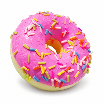 Fake Donut Squishy Slow Rebound Cake Food Toy; isolated product on a white background