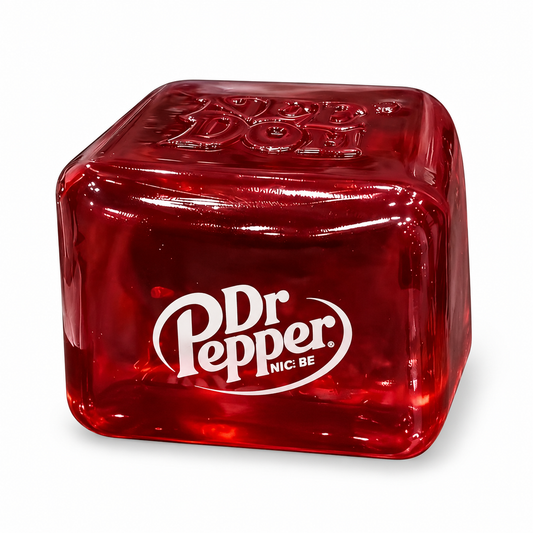 NeeDoh Nice Cube Dr Pepper Squishy Toy; isolated product on a white background