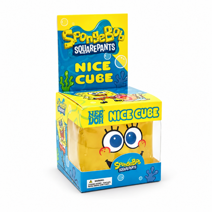 SpongeBob SquarePants Nice Cube in its original retail box on a white background