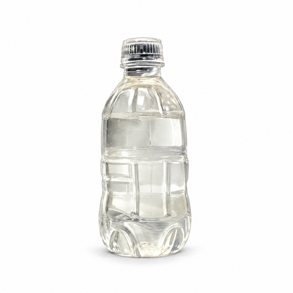 Transparent Water Bottle Squishy; isolated product on a plain background